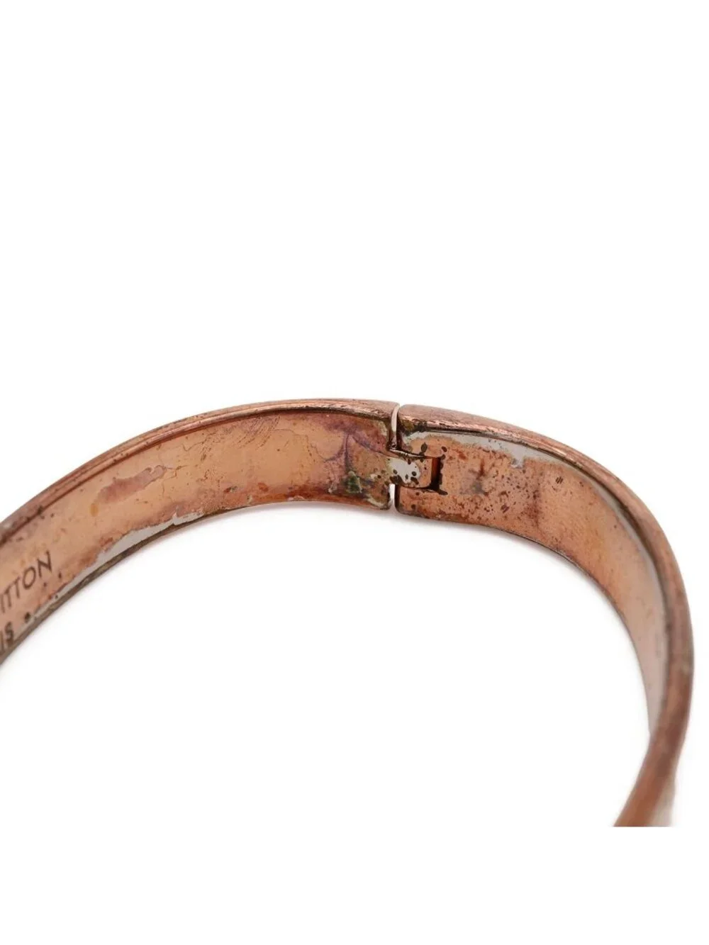 Louis Vuitton Cuff Nanogram Bangle Bracelet Pgp Pink Gold #short Sleeve